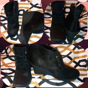 Women's Faux Suede Wedge Heels